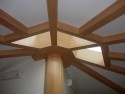 Sky Lights and Box Beam Ceiling in Fir